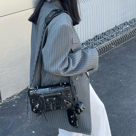 Autumn And Winter New Vintage Willow Nail Camera Bag