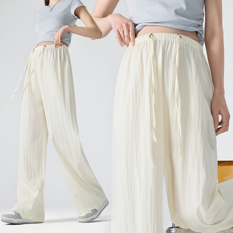 Yamamoto Style Slimming Pants for Women – Laid-Back Spring Casual Trousers