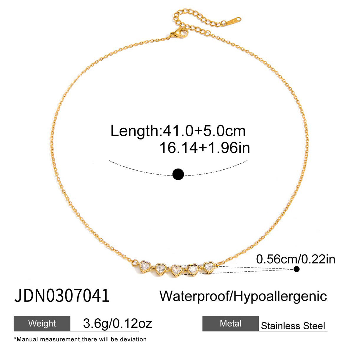 Love Zircon Necklace Accessories For Women