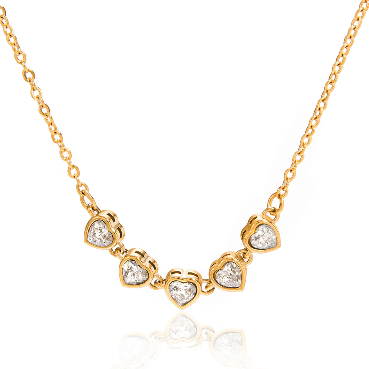 Love Zircon Necklace Accessories For Women