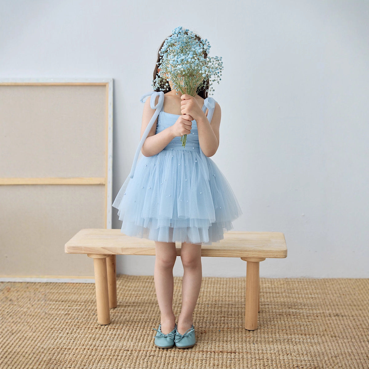 Girls' Spring New Style Suspender Princess Dress