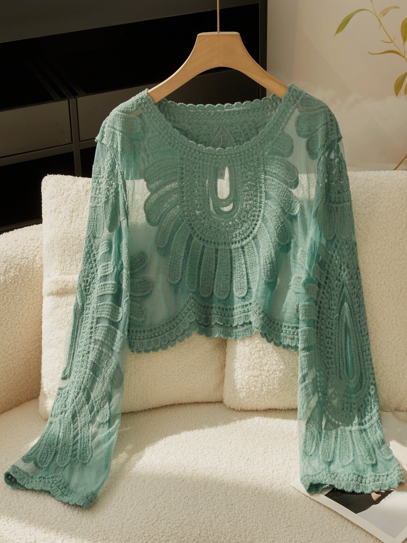 Lightweight polyester beach cardigan cover up